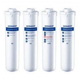 Комплект сменных модулей для Аквафор Кристалл Квадро В на год