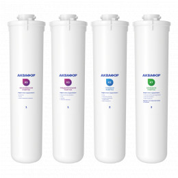 Комплект сменных модулей для Аквафор Кристалл Квадро на год